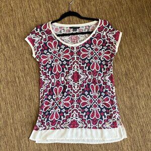 Tommy Hilfiger cute summer cap sleeved top size XS - can fit Small too